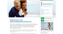 Desktop Screenshot of aok-nordseeklinik.de